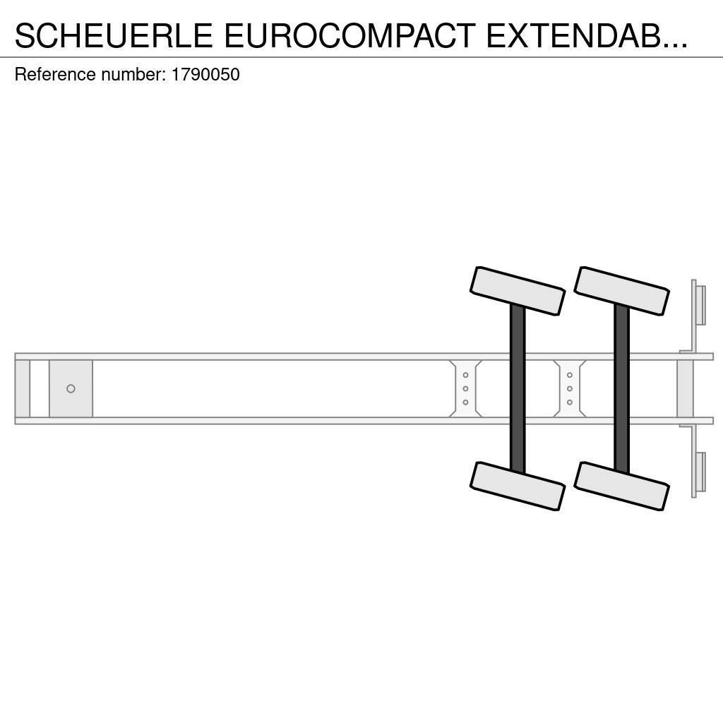 Scheuerle EUROCOMPACT EXTENDABLE DIEPLADER/TIEFLADER/LOWLOAD Semi-remorca agabaritica