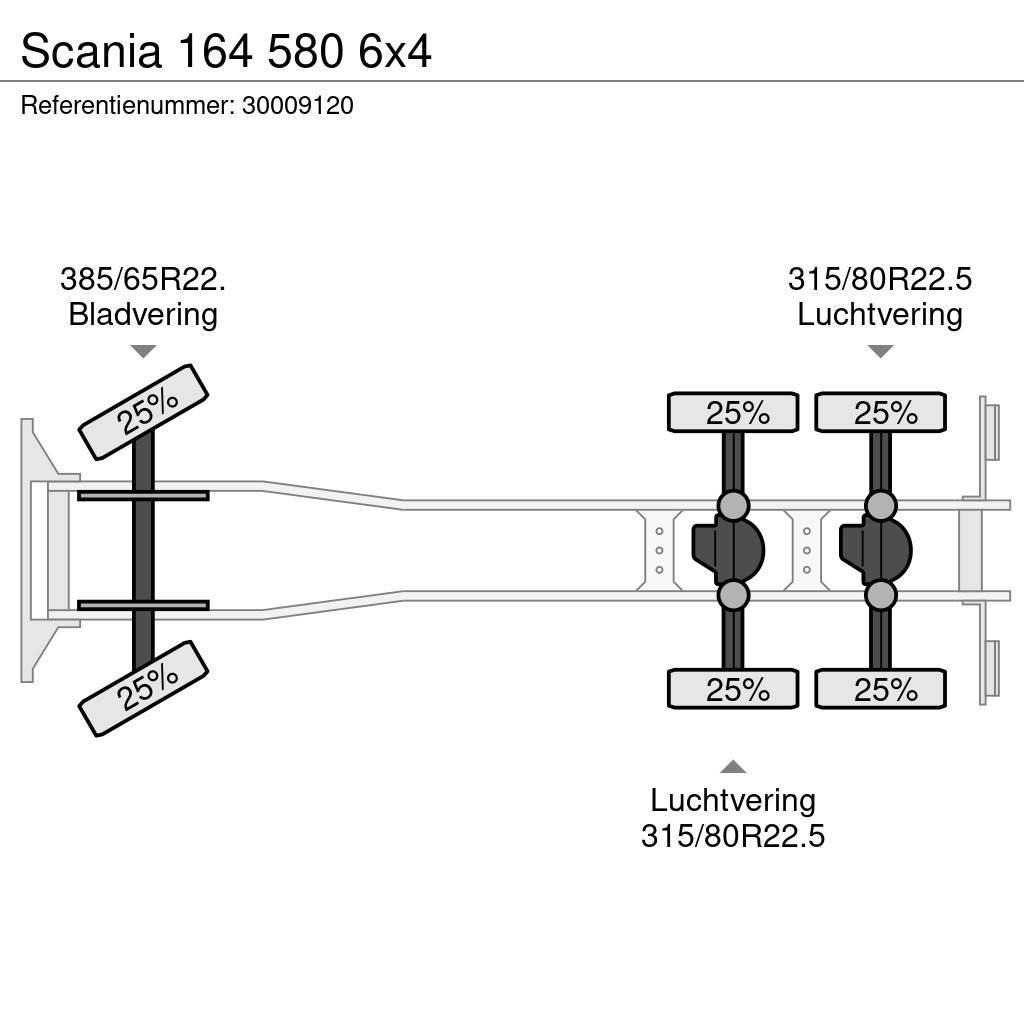 Scania 164 580 6x4 Camion cabina sasiu