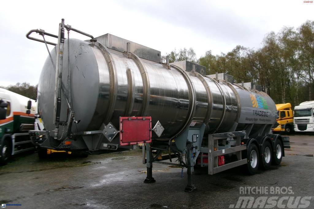  Clayton Chemical tank inox 30 m3 / 1 comp Cisterna semi-remorci