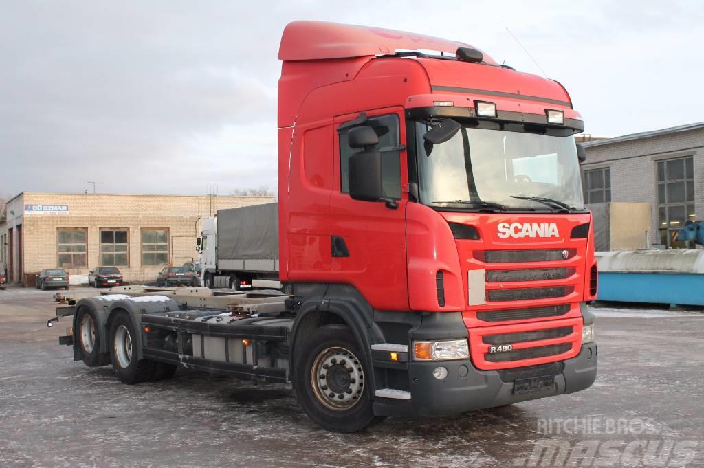 Scania R480 LB6X2HNB Camion cadru container