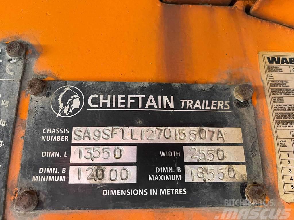 Chieftain SFLL 1270 PLATFORM L=9315 mm Semi-remorca agabaritica