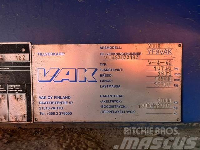 VAK V-4-40 VECTOR 1850 / BOX L=12385 mm Remorci frigorifice