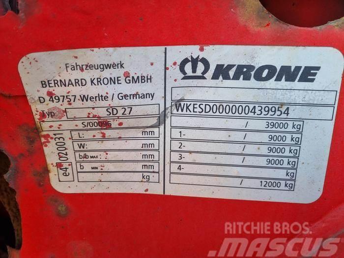 Krone SD 27 | Air suspension | SAF disc | All connection Camion cu semi-remorca cu incarcator
