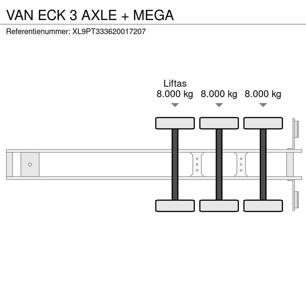 Van Eck 3 AXLE + MEGA Semi-remorca utilitara