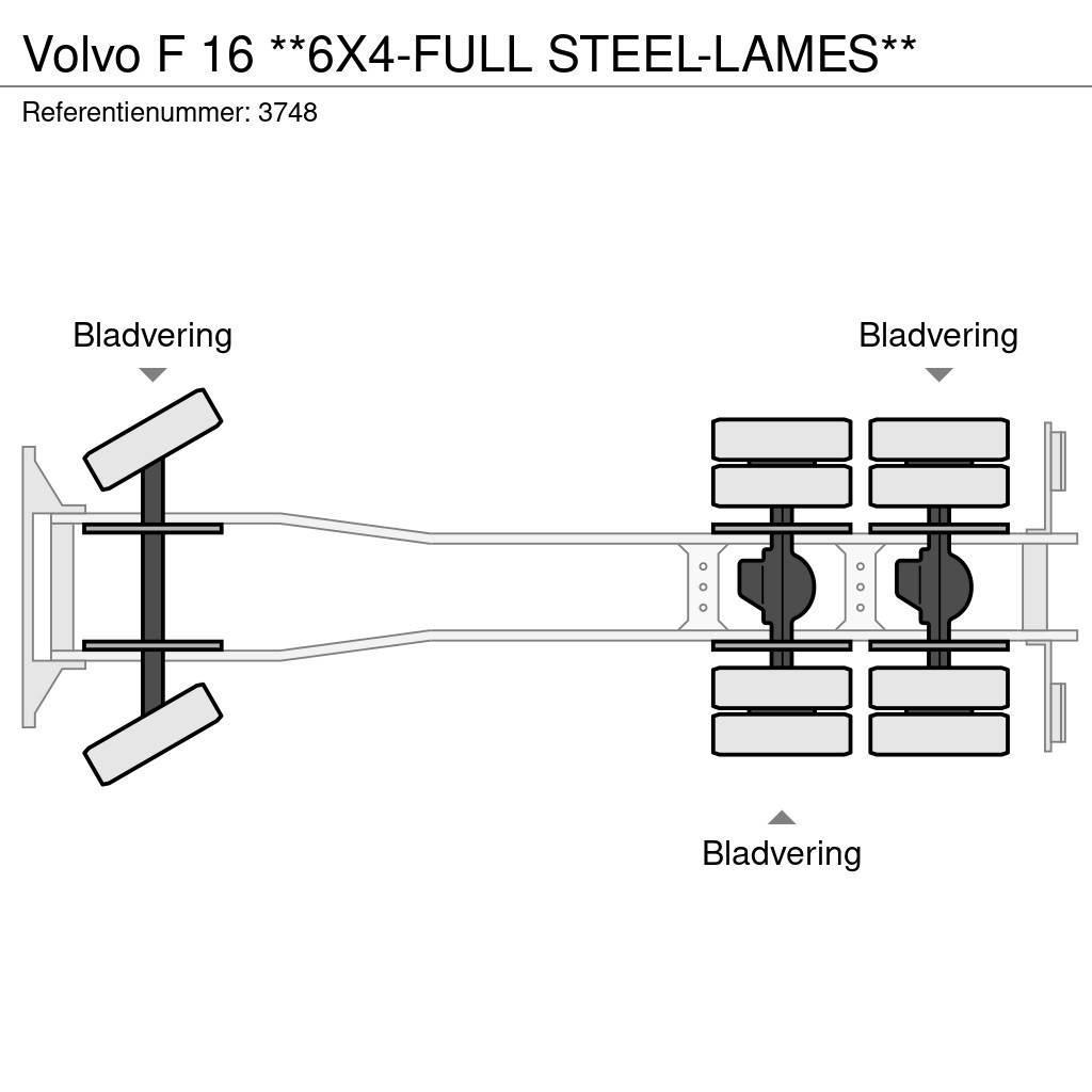 Volvo F 16 **6X4-FULL STEEL-LAMES** Camion cabina sasiu