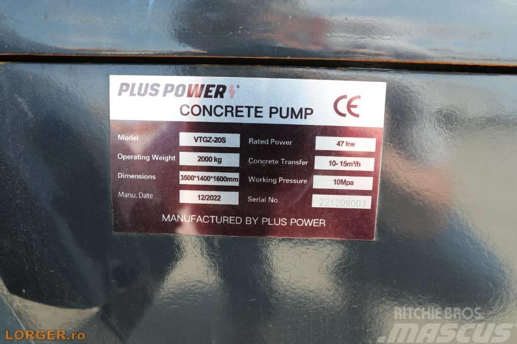  Plus Power VTGZ - 20S Pompa pentru beton