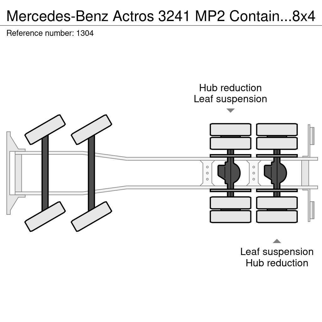 Mercedes-Benz Actros 3241 MP2 Container Hook 8x4 V6 EPS 3 Pedals Camion cu carlig de ridicare