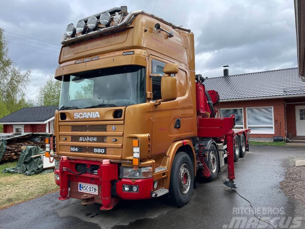 Scania R164 8x2 +Copma 990.6 nosturi+Jibi, kympitys 2028v Camioane cu macara