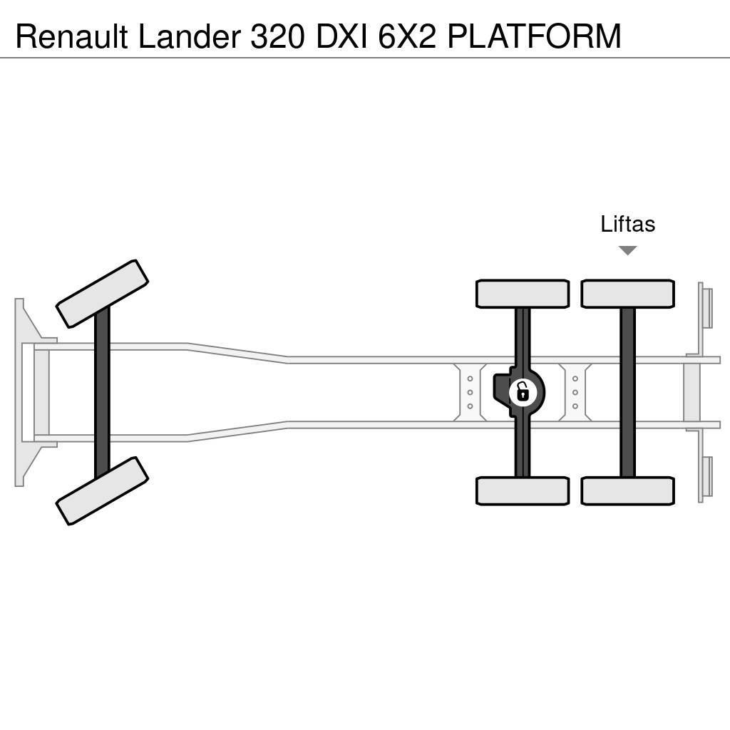 Renault Lander 320 DXI 6X2 PLATFORM Camioane platforma/prelata