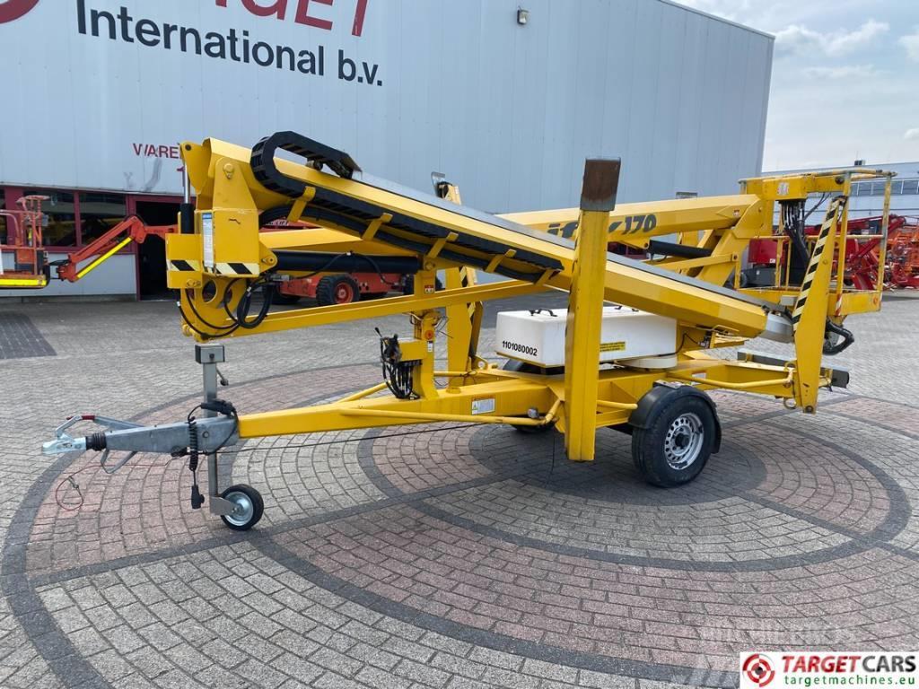 Niftylift 170HE Articulated Electric Towable BoomLift 1710cm Platforme aeriene montate pe remorca