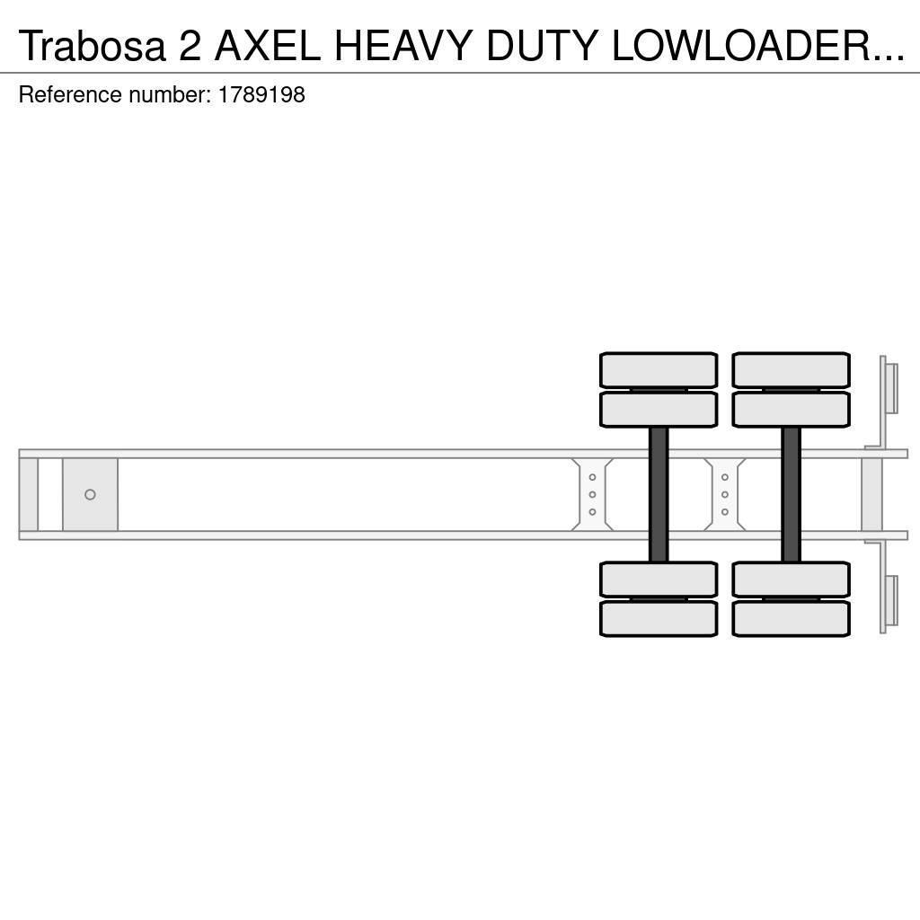 Trabosa 2 AXEL HEAVY DUTY LOWLOADER TANK TRANSPORT Semi-remorca agabaritica