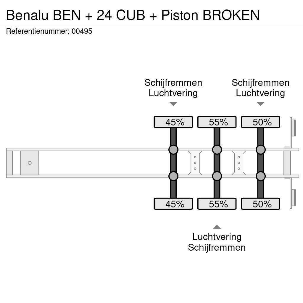 Benalu BEN + 24 CUB + Piston BROKEN Semi-remorca Basculanta