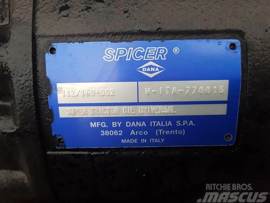 Redrock TH301-Spicer Dana 112/160-002-Axle/Achse/As Axe