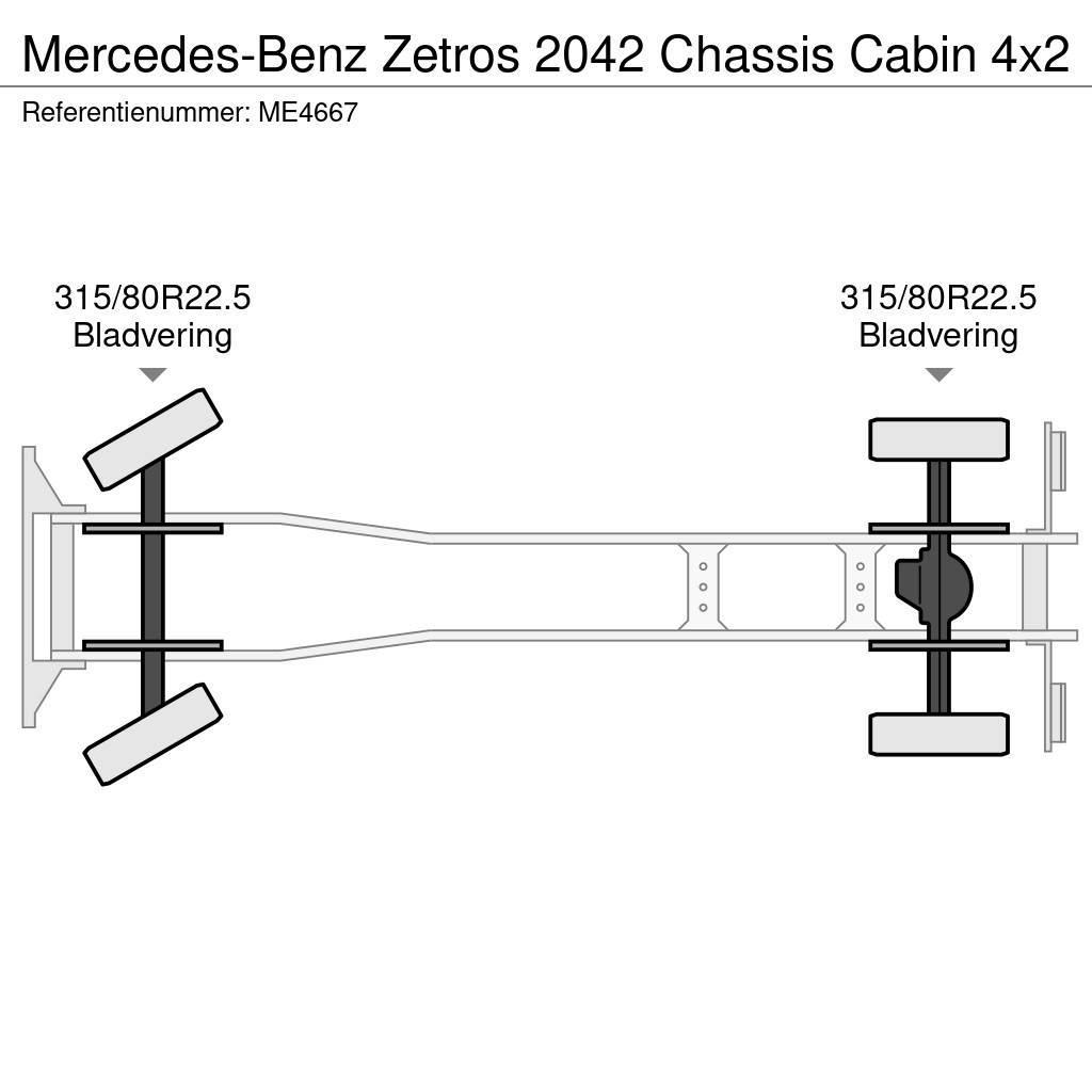Mercedes-Benz Zetros 2042 Chassis Cabin Camion cabina sasiu
