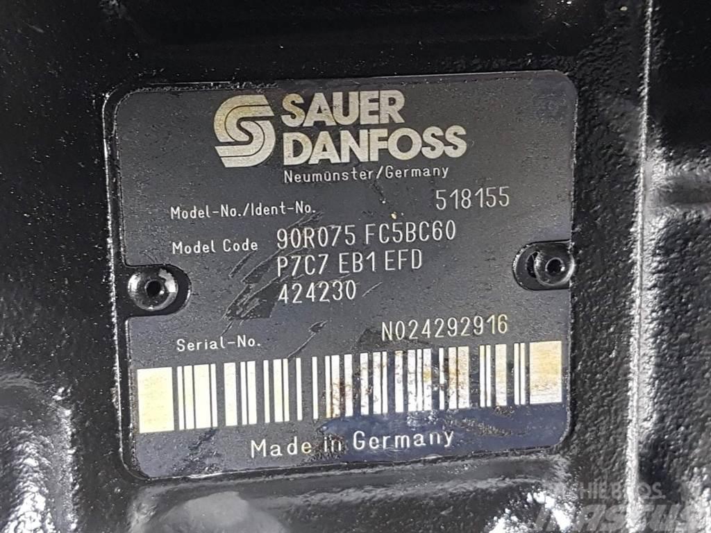 Sauer Danfoss 90R075FC5BC60P7C7-518155-Drive pump/Fahrpumpe/Pomp Hidraulice