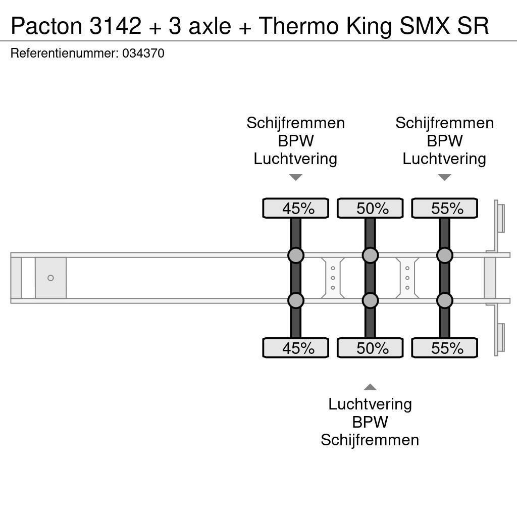 Pacton 3142 + 3 axle + Thermo King SMX SR Semi-remorci cu temperatura controlata