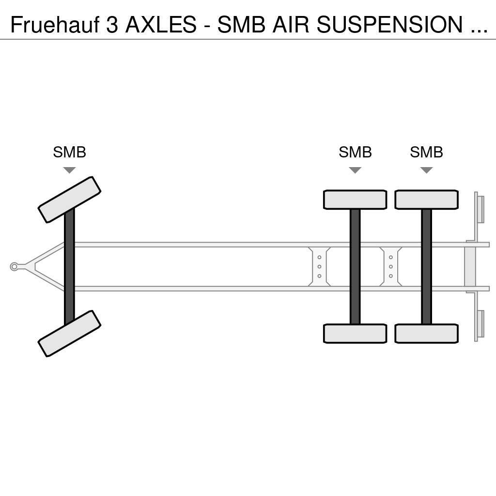 Fruehauf 3 AXLES - SMB AIR SUSPENSION - GOOD STATE Remorca cu prelata