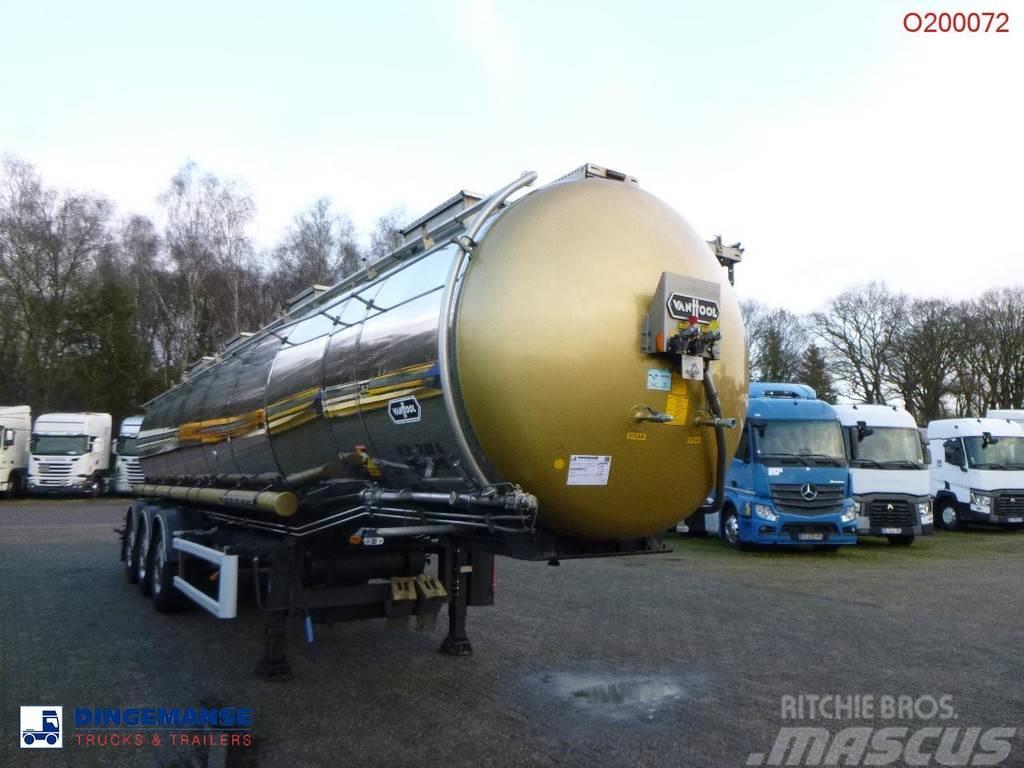 Van Hool Chemical tank inox L4BH 30 m3 / 1 comp / ADR 29/08 Cisterna semi-remorci