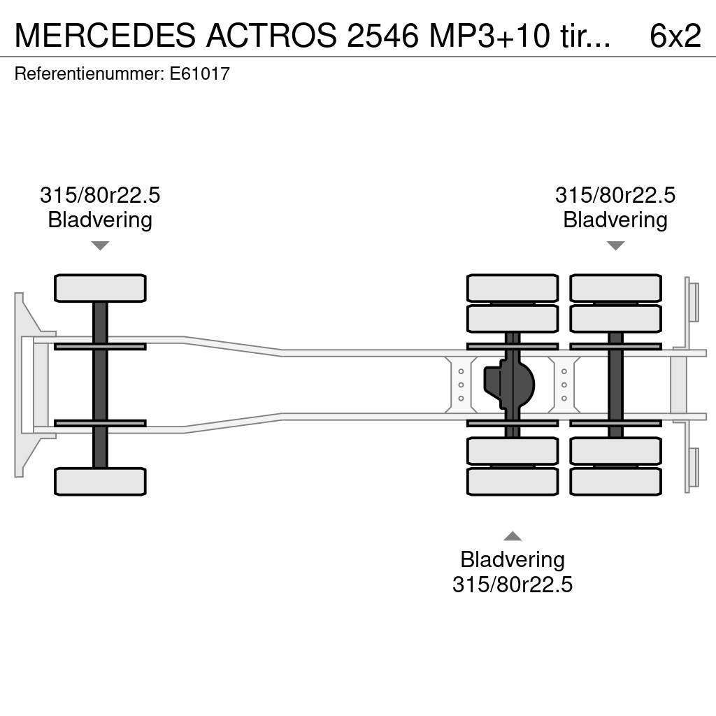 Mercedes-Benz ACTROS 2546 MP3+10 tires/pneus Camion cadru container