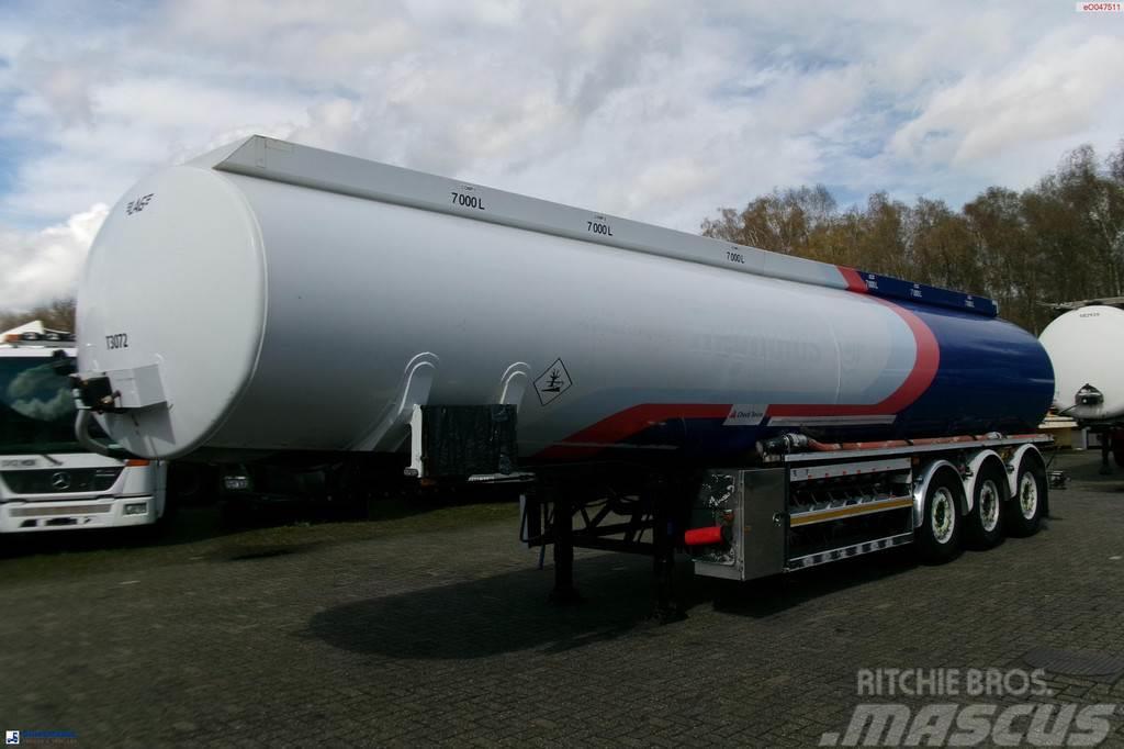 LAG Fuel tank alu 44.5 m3 / 6 comp + pump Cisterna semi-remorci
