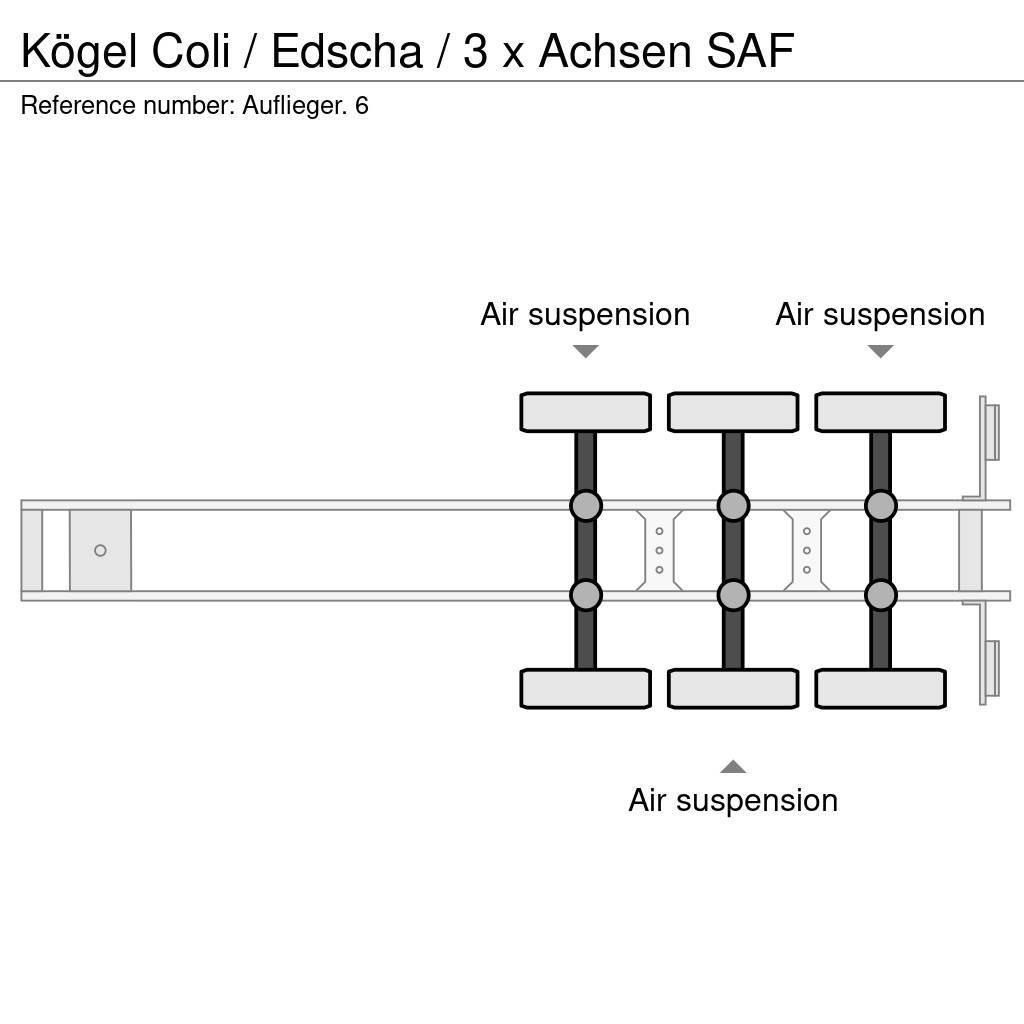 Kögel Coli / Edscha / 3 x Achsen SAF Semi-remorca speciala