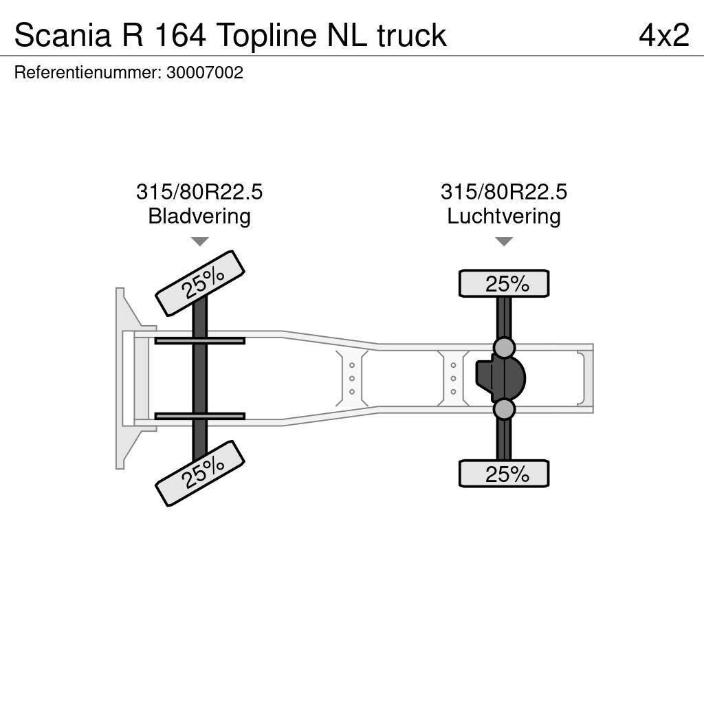Scania R 164 Topline NL truck Autotractoare