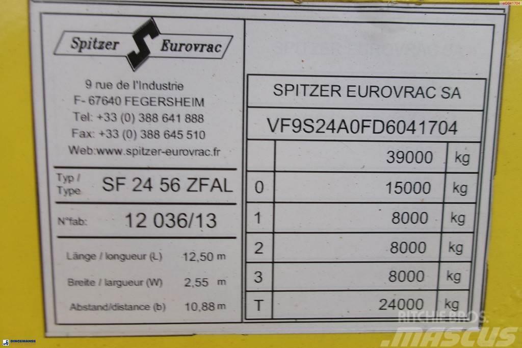 Spitzer Powder tank alu 56 m3 / 1 comp (food grade) Cisterna semi-remorci