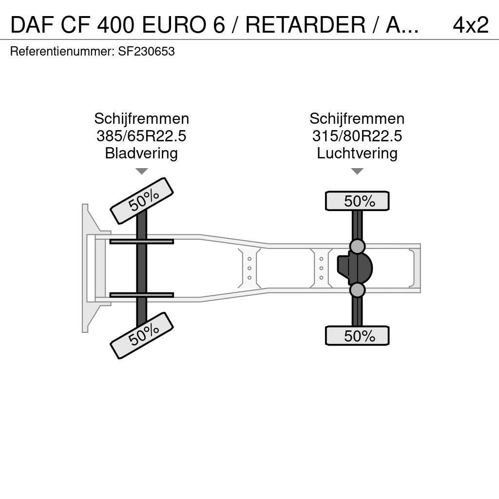 DAF CF 400 EURO 6 / RETARDER / AIRCO Autotractoare