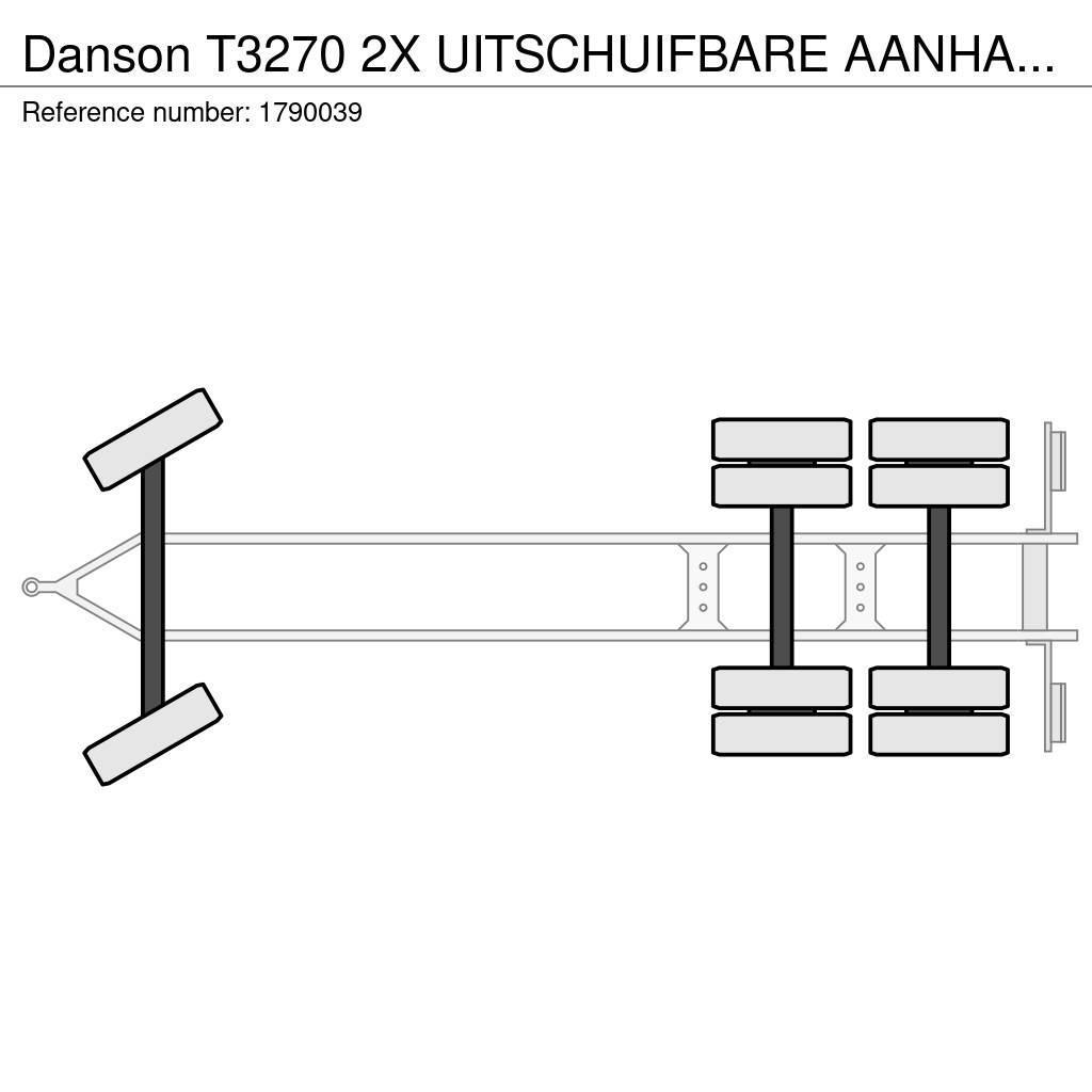 Danson T3270 2X UITSCHUIFBARE AANHANGER/TRAILER/ANHÄNGER Pick up/Prelata