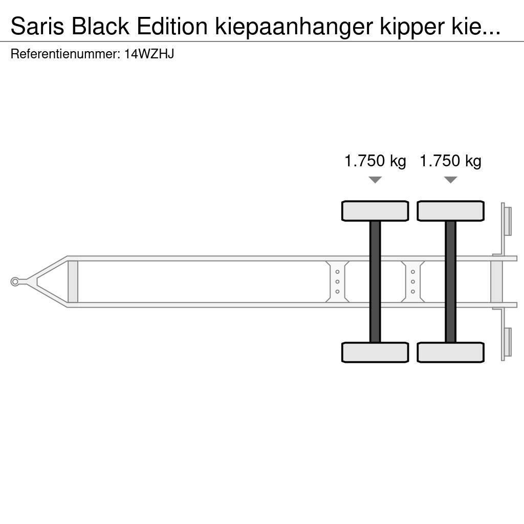 Saris Black Edition kiepaanhanger kipper kieper 3500kg H Remorca cu prelata