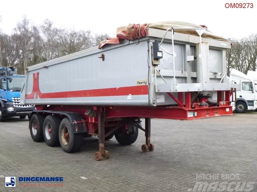 Meierling Tipper trailer alu 21 m3 + tarpaulin Semi-remorca Basculanta