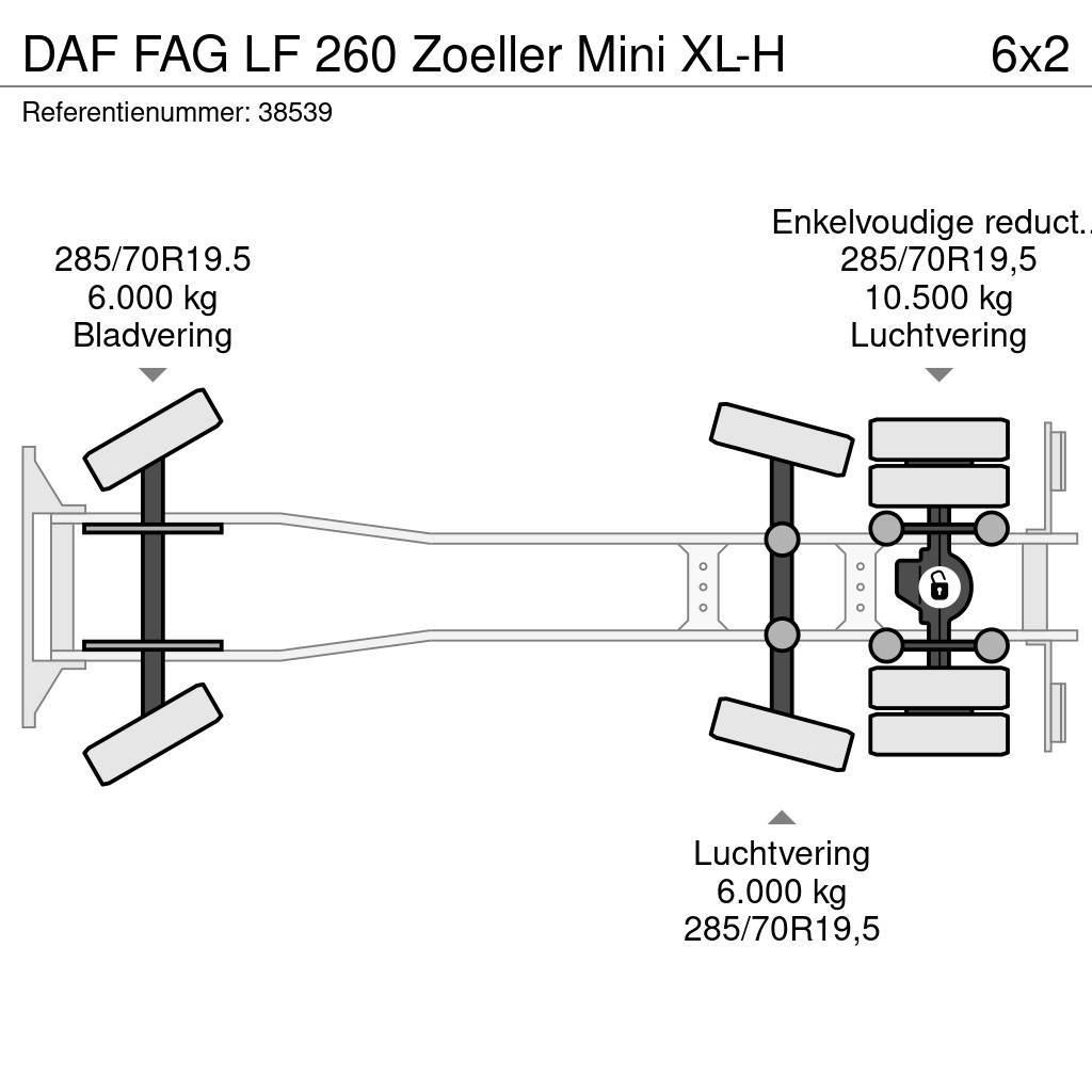 DAF FAG LF 260 Zoeller Mini XL-H Camion de deseuri