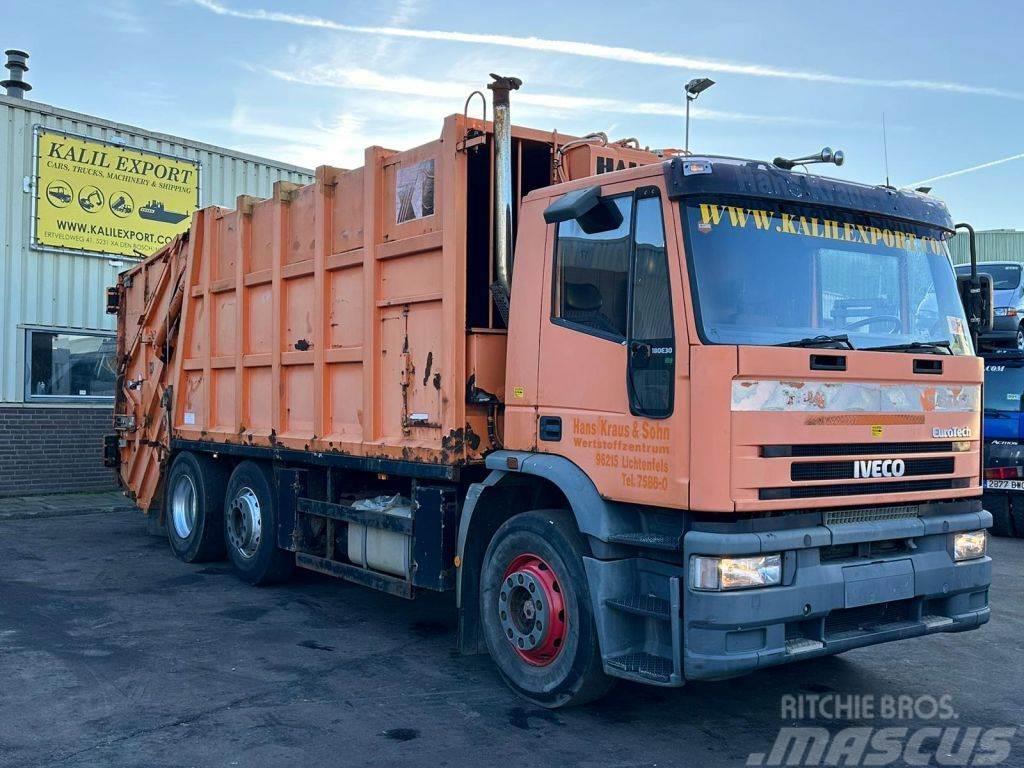 Iveco 180E30 Garbage Truck 6x2 Haller Good Condition Camion de deseuri