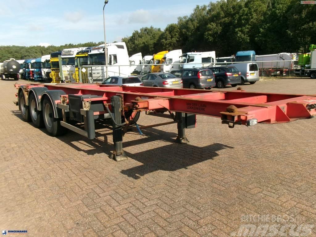 Burg 3-axle container chassis 20,30 ft + ADR Camion cu semi-remorca cu incarcator