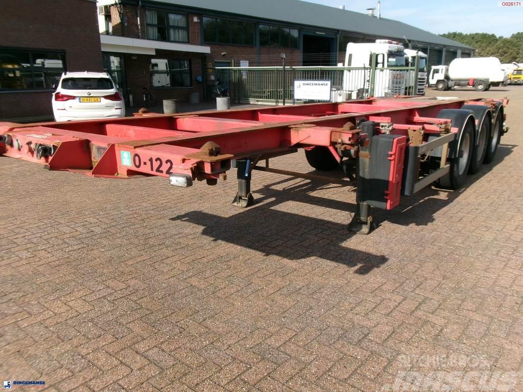 Burg 3-axle container chassis 20,30 ft + ADR Camion cu semi-remorca cu incarcator