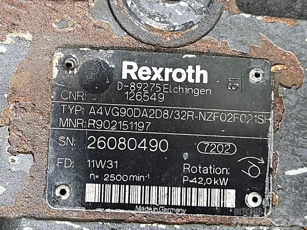 Rexroth A4VG90DA2D8/32R-Drive pump/Fahrpumpe/Rijpomp Hidraulice