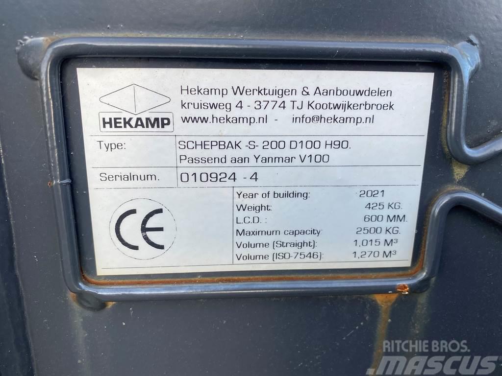 Terex Schaeff Ø50MM-Hekamp SCHEPBAK-S-200 D100 H90-Bucket Pistoane