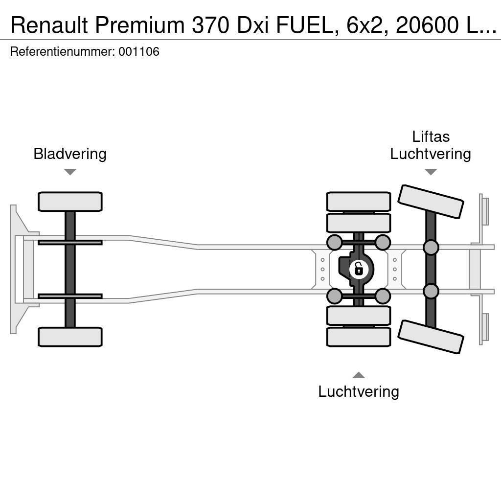 Renault Premium 370 Dxi FUEL, 6x2, 20600 Liter, 6 Comp, Re Cisterne