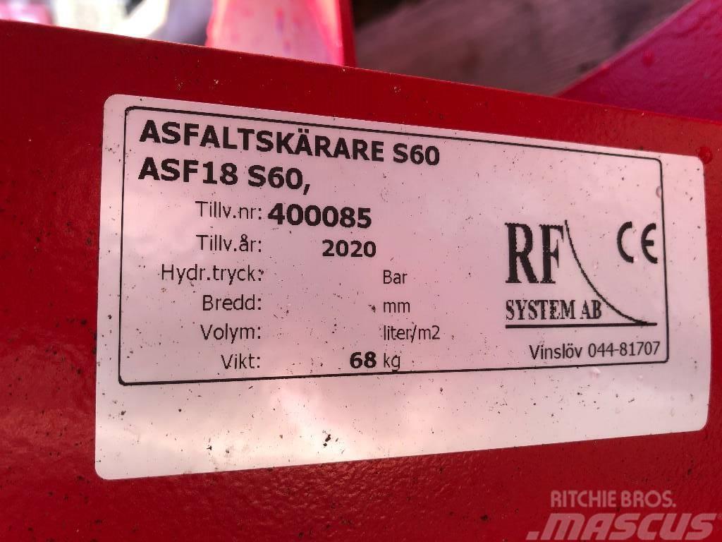 Rf-system RF Asfaltskärare S60 Taietoare