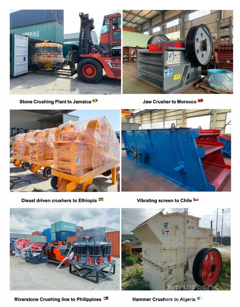 Kinglink belt conveyor for aggregates transport Altele