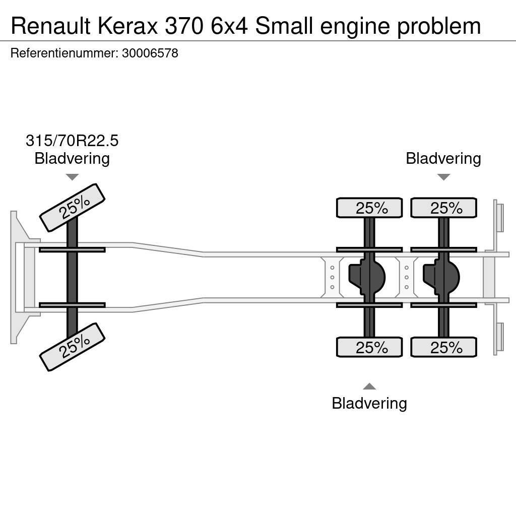 Renault Kerax 370 6x4 Small engine problem Camion cabina sasiu
