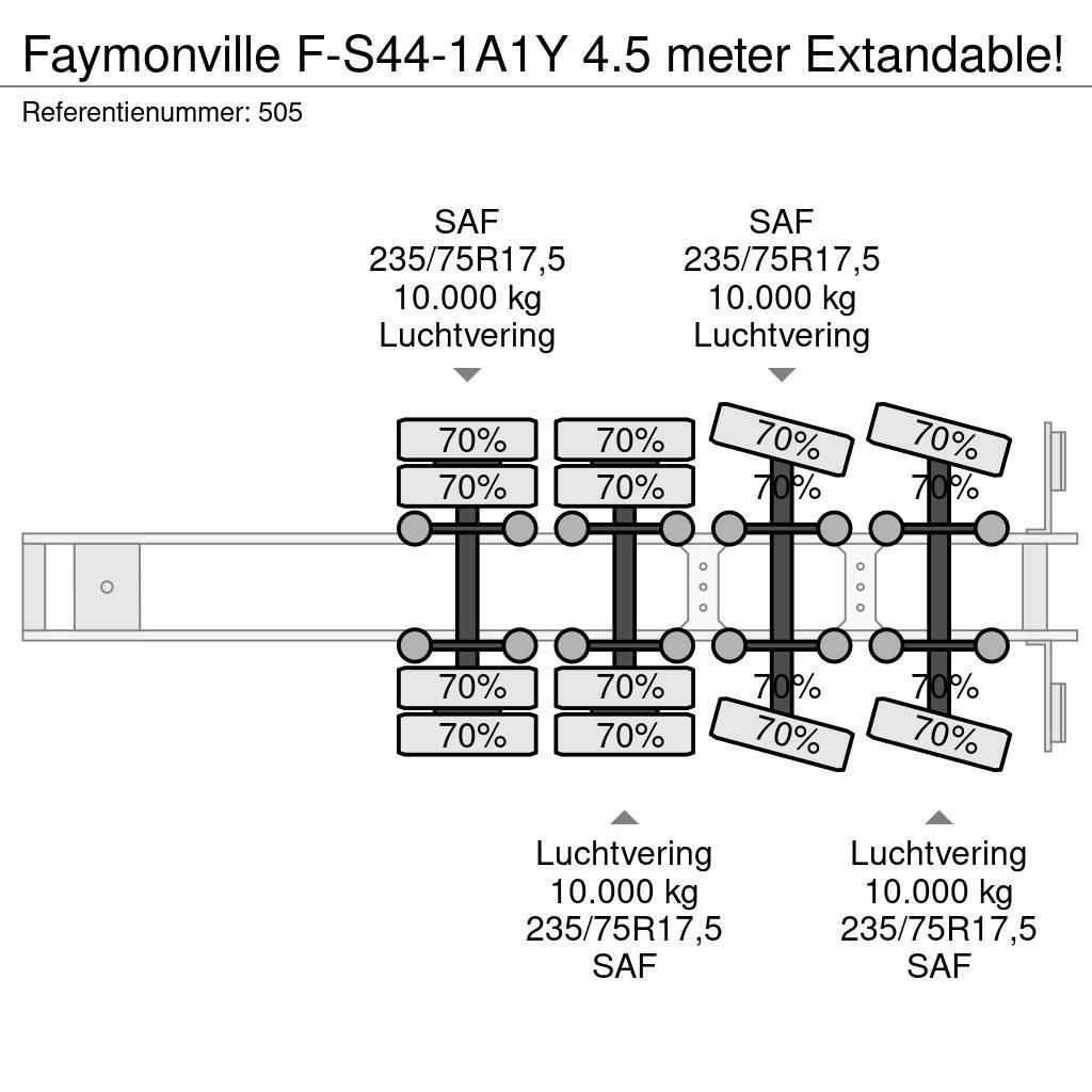 Faymonville F-S44-1A1Y 4.5 meter Extandable! Semi-remorca agabaritica