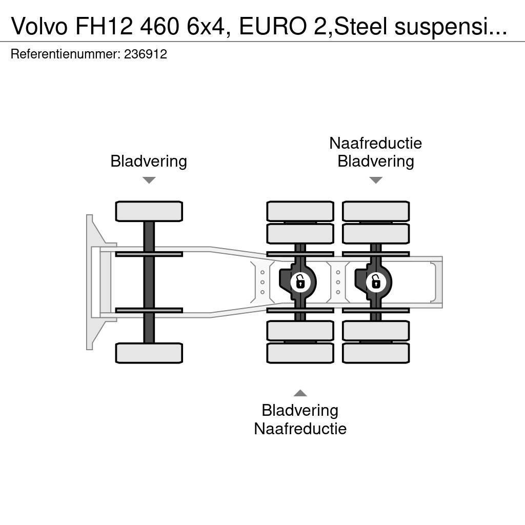 Volvo FH12 460 6x4, EURO 2,Steel suspension, Manual, Hyd Autotractoare