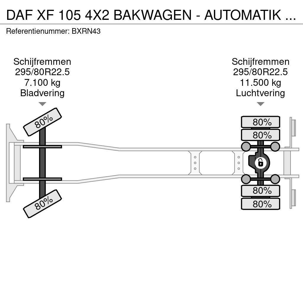 DAF XF 105 4X2 BAKWAGEN - AUTOMATIK - LESAUTO - LOW MI Autocamioane