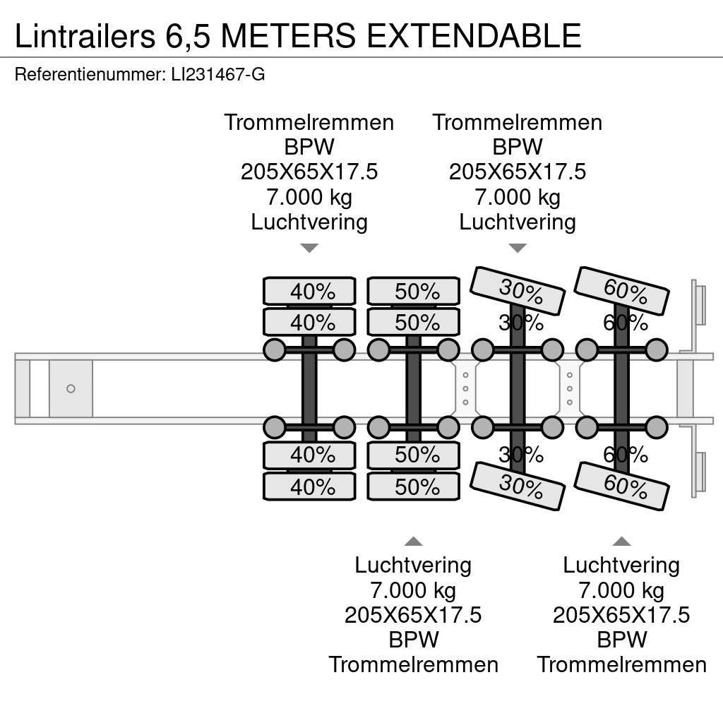 Lintrailers 6,5 METERS EXTENDABLE Semi-remorca agabaritica