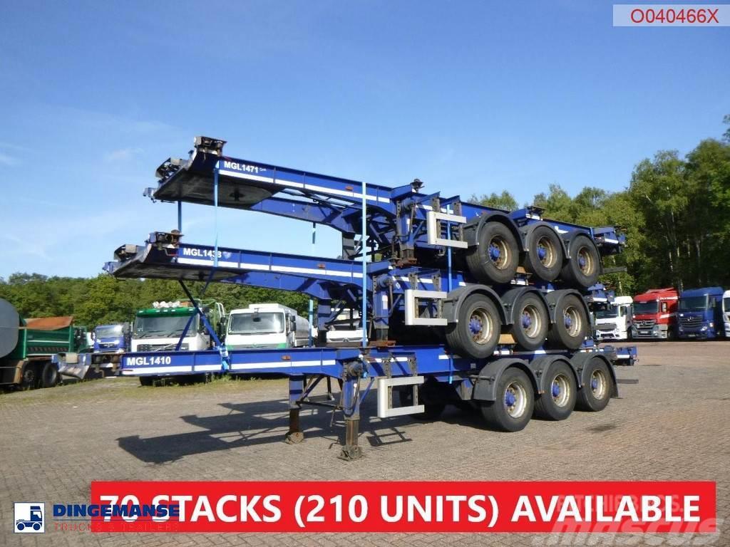 Dennison Stack - 3 x container trailer 20-30-40-45 ft Camion cu semi-remorca cu incarcator