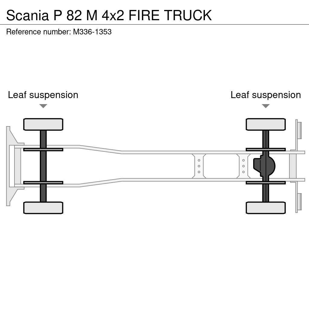 Scania P 82 M 4x2 FIRE TRUCK Camion de pompier