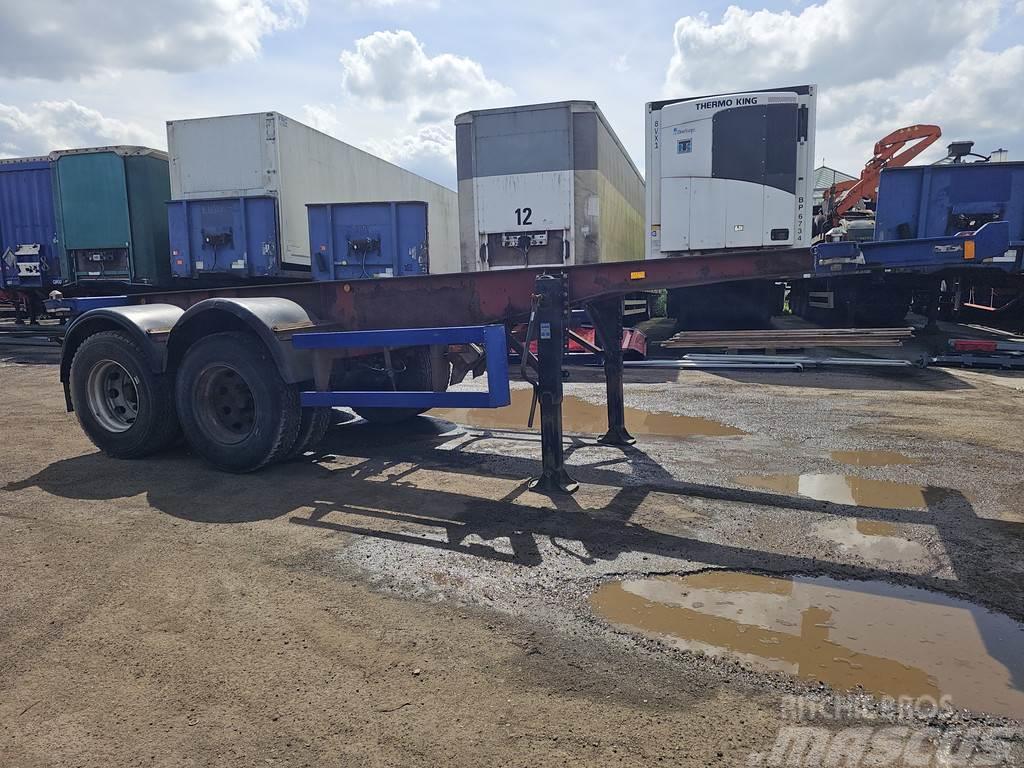 Köhler Elmshorn 2 axle | 20 ft | container chassis | stee Camion cu semi-remorca cu incarcator