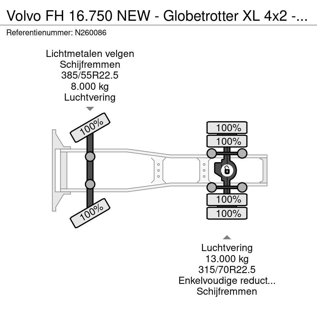 Volvo FH 16.750 NEW - Globetrotter XL 4x2 - Full spec - Autotractoare