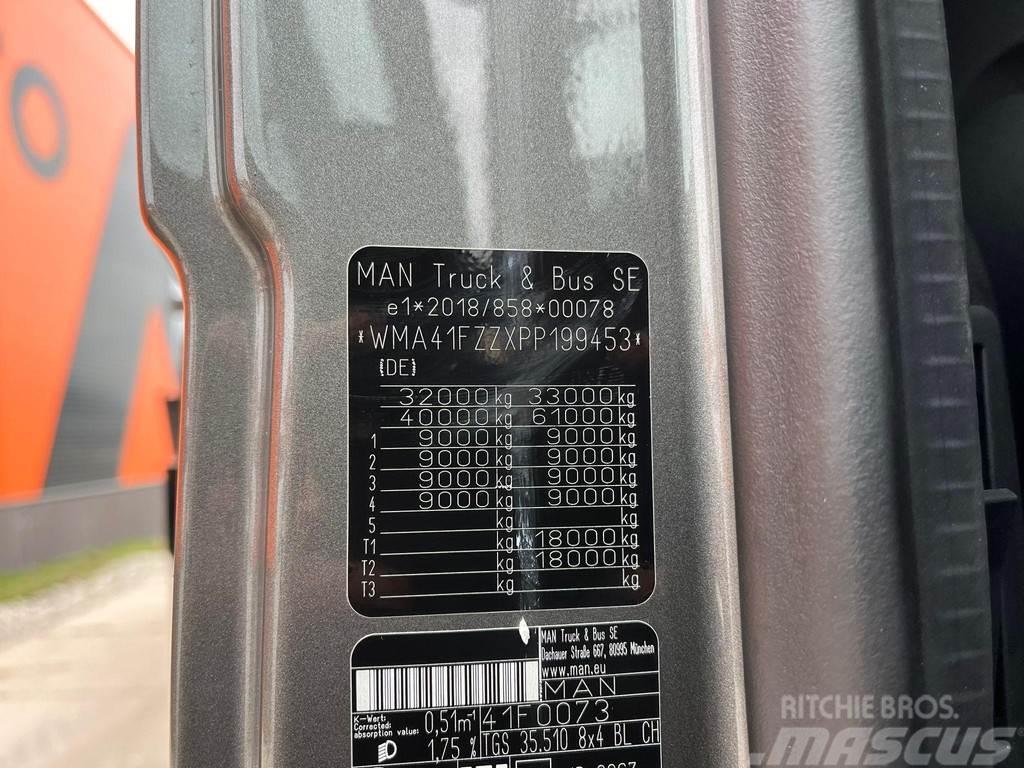 MAN TGS 35.510 8x4 HIAB X-HIPRO 858E-8 + JIB + WINCH / Camioane cu macara